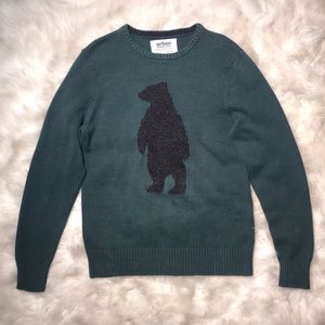 Green Bear Sweater by Urban Outfitters